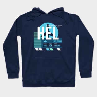 Helsinki (HEL) Airport // Sunset Baggage Tag Hoodie